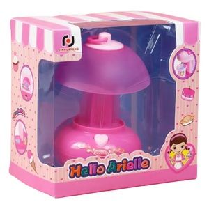 Pretend Play House Small Toy Desk Lamp Pink AA Battery Operated NIB